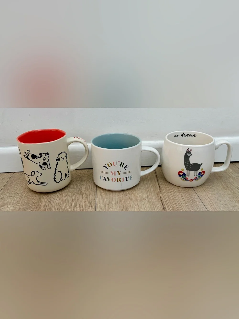 Target Coffee Mug Bundle Dog Person Favorite Llama No Drama Cute Set of 3